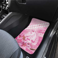 Kentucky Horse Racing Oaks Personalized Car Mats Filly Lily Flowers Pink Out