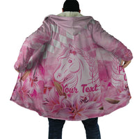 Kentucky Horse Racing Oaks Personalized Cloak Filly Lily Flowers Pink Out