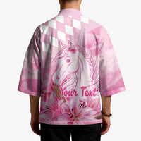 Kentucky Horse Racing Oaks Personalized Kimono Filly Lily Flowers Pink Out