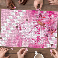 Kentucky Horse Racing Oaks Personalized Puzzle Filly Lily Flowers Pink Out