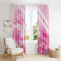 Kentucky Horse Racing Oaks Personalized Window Curtain Filly Lily Flowers Pink Out