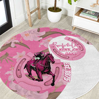 Kentucky Horse Racing Oaks Round Carpet Est 1875 Run For The Lilies