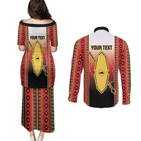 Personalised Bukidnon Philippines Couples Matching Puletasi and Long Sleeve Button Shirt The Food Basket of Region X