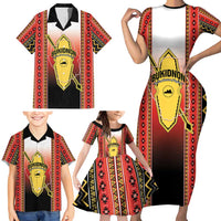 Personalised Bukidnon Philippines Family Matching Short Sleeve Bodycon Dress and Hawaiian Shirt The Food Basket of Region X