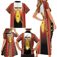 Personalised Bukidnon Philippines Family Matching Short Sleeve Bodycon Dress and Hawaiian Shirt The Food Basket of Region X