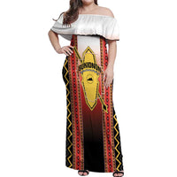 Personalised Bukidnon Philippines Off Shoulder Maxi Dress The Food Basket of Region X