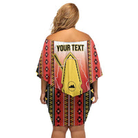 Personalised Bukidnon Philippines Off Shoulder Short Dress The Food Basket of Region X