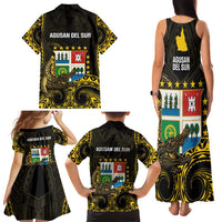 Agusan del Sur Philippines Family Matching Tank Maxi Dress and Hawaiian Shirt Habagatang Agusan Lolong