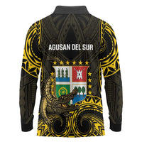 Agusan del Sur Philippines Long Sleeve Polo Shirt Habagatang Agusan Lolong