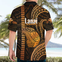 Polynesian Pride Hawaiian Islands Hawaiian Shirt Lani Map Gold Kanaka With Kakau - Wonder Print Shop