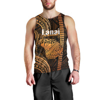 personalised-hawaiian-islands-men-tank-top-lani-map-gold-kanaka-with-kakau