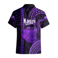 Polynesian Pride Hawaiian Islands Hawaiian Shirt Kauai Map Purple Kanaka With Kakau - Wonder Print Shop