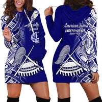 Polynesian Pride American Samoa Hoodie Dress July 4 Independence Day - Wonder Print Shop