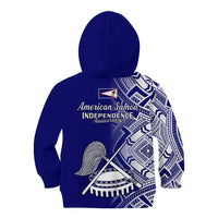 Polynesian Pride American Samoa Kid Hoodie July 4 Independence Day - Wonder Print Shop