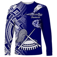 Polynesian Pride American Samoa Long Sleeve Shirt July 4 Independence Day - Wonder Print Shop