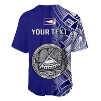 Personalised American Samoa Baseball Jersey July 4 Independence Day - Wonder Print Shop