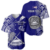 Personalised American Samoa Baseball Jersey July 4 Independence Day - Wonder Print Shop