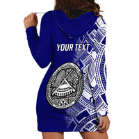Personalised American Samoa Hoodie Dress July 4 Independence Day - Wonder Print Shop