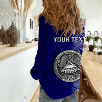 Personalised American Samoa Women Casual Shirt July 4 Independence Day - Wonder Print Shop