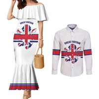 Custom Great Britain Hockey Couples Matching Mermaid Dress and Long Sleeve Button Shirt 2025 Go Champions