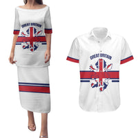 Custom Great Britain Hockey Couples Matching Puletasi and Hawaiian Shirt 2025 Go Champions