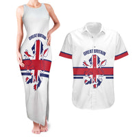 Custom Great Britain Hockey Couples Matching Tank Maxi Dress and Hawaiian Shirt 2025 Go Champions