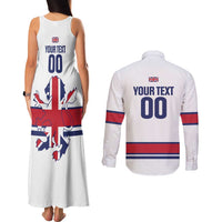 Custom Great Britain Hockey Couples Matching Tank Maxi Dress and Long Sleeve Button Shirt 2025 Go Champions