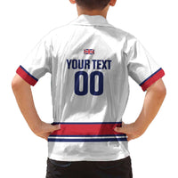 Custom Great Britain Hockey Family Matching Off The Shoulder Long Sleeve Dress and Hawaiian Shirt 2025 Go Champions