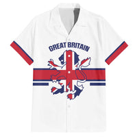 Custom Great Britain Hockey Family Matching Off The Shoulder Long Sleeve Dress and Hawaiian Shirt 2025 Go Champions