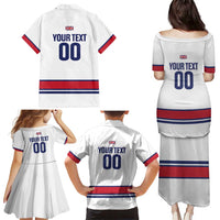 Custom Great Britain Hockey Family Matching Puletasi and Hawaiian Shirt 2025 Go Champions