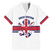 Custom Great Britain Hockey Family Matching Short Sleeve Bodycon Dress and Hawaiian Shirt 2025 Go Champions