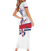 Custom Great Britain Hockey Family Matching Short Sleeve Bodycon Dress and Hawaiian Shirt 2025 Go Champions
