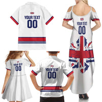 Custom Great Britain Hockey Family Matching Summer Maxi Dress and Hawaiian Shirt 2025 Go Champions