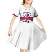 Custom Great Britain Hockey Kid Short Sleeve Dress 2025 Go Champions