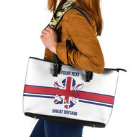 Custom Great Britain Hockey Leather Tote Bag 2025 Go Champions