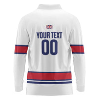 Custom Great Britain Hockey Long Sleeve Polo Shirt 2025 Go Champions