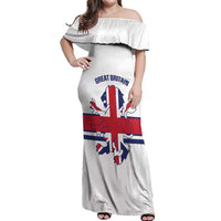 Custom Great Britain Hockey Off Shoulder Maxi Dress 2025 Go Champions