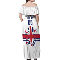 Custom Great Britain Hockey Off Shoulder Maxi Dress 2025 Go Champions