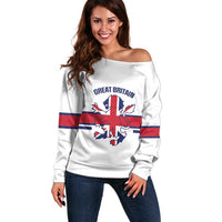 Custom Great Britain Hockey Off Shoulder Sweater 2025 Go Champions