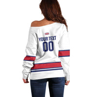 Custom Great Britain Hockey Off Shoulder Sweater 2025 Go Champions