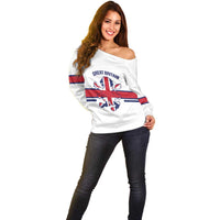 Custom Great Britain Hockey Off Shoulder Sweater 2025 Go Champions