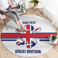 Custom Great Britain Hockey Round Carpet 2025 Go Champions