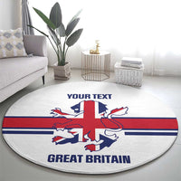 Custom Great Britain Hockey Round Carpet 2025 Go Champions