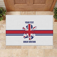 Custom Great Britain Hockey Rubber Doormat 2025 Go Champions