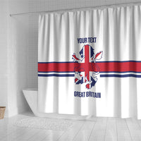 Custom Great Britain Hockey Shower Curtain 2025 Go Champions