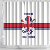 Custom Great Britain Hockey Shower Curtain 2025 Go Champions