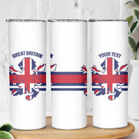 Custom Great Britain Hockey Skinny Tumbler 2025 Go Champions