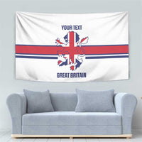 Custom Great Britain Hockey Tapestry 2025 Go Champions