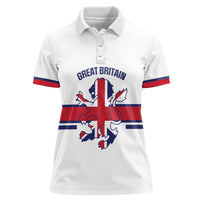 Custom Great Britain Hockey Women Polo Shirt 2025 Go Champions