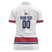 Custom Great Britain Hockey Women Polo Shirt 2025 Go Champions